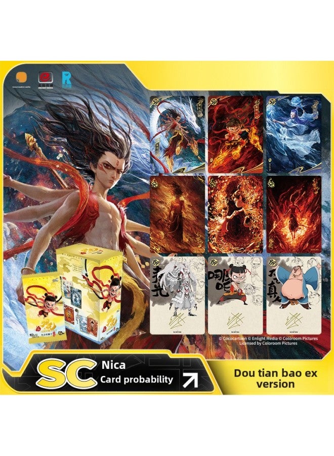 Genuine Card Tour Which 2 Devil Boy Sea Movie Collection Card Battle Day Pack EX Edition Card Blind Box Card Surrounding-Color:Genuine Little Flower Fairy-hope Light Collector's Edition 2 Yuan Thick Card Holder-1 Box Of 30 Packs Of 90 Sheets  - Image 2