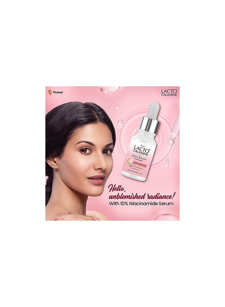 Lacto Calamine 10% Niacinamide face serum for minimising pores Suitable for all skin types No Parabens No Sulphates - Image 1