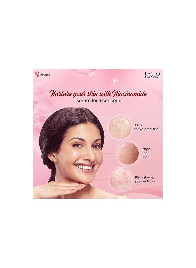 Lacto Calamine 10% Niacinamide face serum for minimising pores Suitable for all skin types No Parabens No Sulphates - Image 3