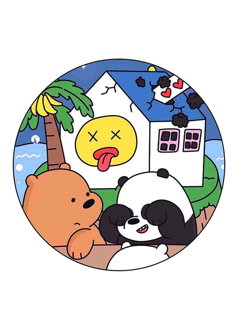 We Bare Bears Printed Mouse Pad Multicolour