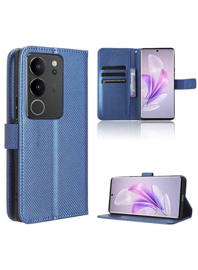 X-level غطاء هاتف Vivo V29 5G/S17/S17 Pro مع فتحات لحمل البطاقات وحامل للوقوف جلد عالي الجودة محفظة قابلة للطي مضادة للصدمات غطاء خلفي واقي مع حامل يدوي لإطلاق الفيديو اليومي - Image 2