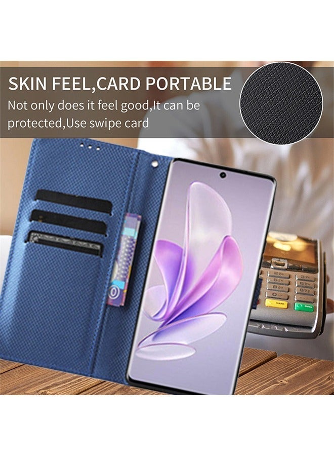 X-level غطاء هاتف Vivo V29 5G/S17/S17 Pro مع فتحات لحمل البطاقات وحامل للوقوف جلد عالي الجودة محفظة قابلة للطي مضادة للصدمات غطاء خلفي واقي مع حامل يدوي لإطلاق الفيديو اليومي - Image 5