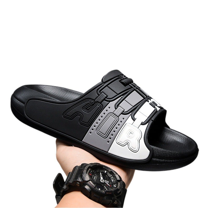 Slippers Men'S Summer Breathable Style Casual Outwear Slippers For Boys Heightened Platform Beach Sandals - Image 4