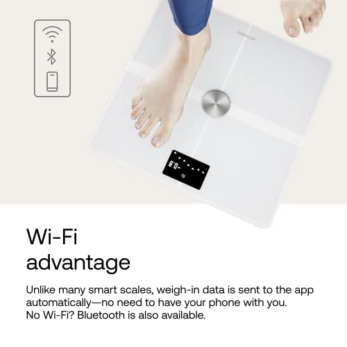 Withings Body+ Wi-Fi bathroom scale for Body Weight - Digital Scale and Smart Monitor Incl. Body Composition Scales with Body Fat and Weight loss management, White - Image 4