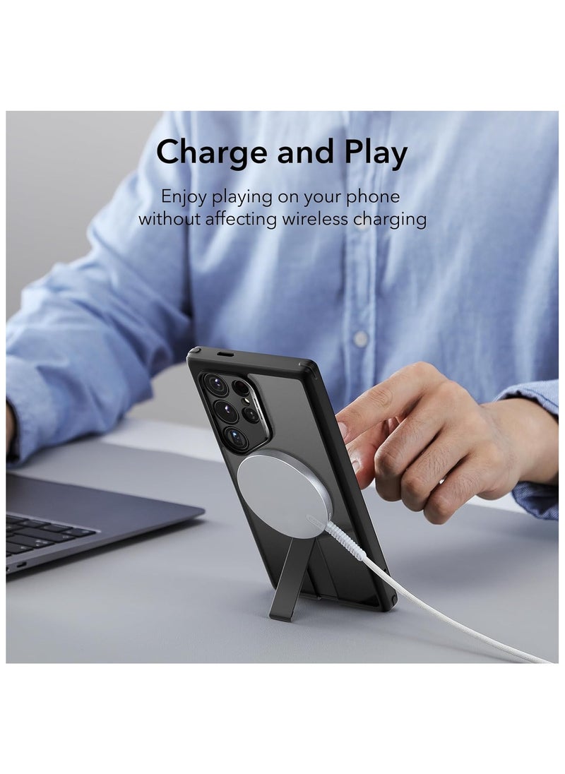 ESR - ESR for Samsung S24 Ultra Case with Kickstand, Compatible with MagSafe, Magnetic Case for Samsung Galaxy S24 Ultra with 3 Stand Modes, Military-Grade Protection, Shockproof Protective Case - Black - Image 1