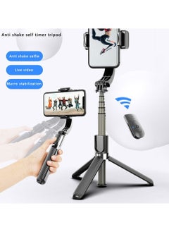Generic L08 Bluetooth Handheld Gimbal Stabilizer Mobile Phone Selfie Stick Holder Adjustable Selfie Stand with Tripod  - Image 1