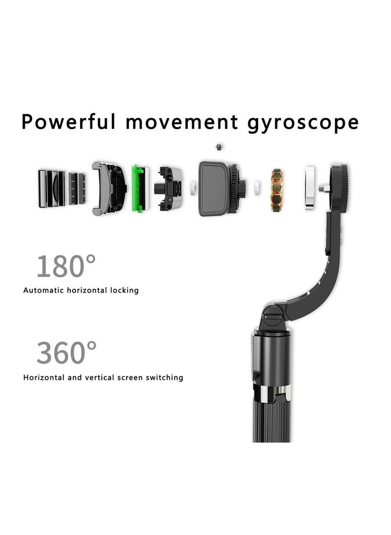 Generic - L08 Bluetooth Handheld Gimbal Stabilizer Mobile Phone Selfie Stick Holder Adjustable Selfie Stand with Tripod - Image 1