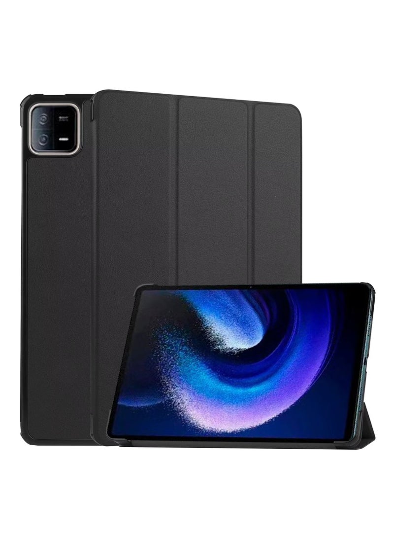 لـ Xiaomi Pad 6 / 6 Pro Case Cover ، Auto Wake / Sleep ، لمس الجلد المريح ، غطاء واقي ثلاثي الوقوف النحيف - Image 1