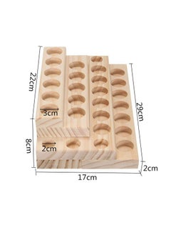 PhantomSky PhantomSky 30 Slots Wooden Aromatherapy Essential Oil Carrying Case, Natural Wood Essential Oil Organizer Storage Box Case Display Holds for Travel and Presentations Gift Box  - Image 5