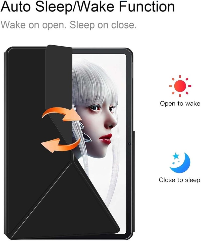 KASTWAVE For Red Magic Nova Tablet Case, High Qualit Magnetism Shell, Auto Wake/Sleep & Multi-Viewing Angles, Lightweight, Transformable, Scratch Resistant, Black Case For Red Magic Nova 10.9 Inch - Image 3