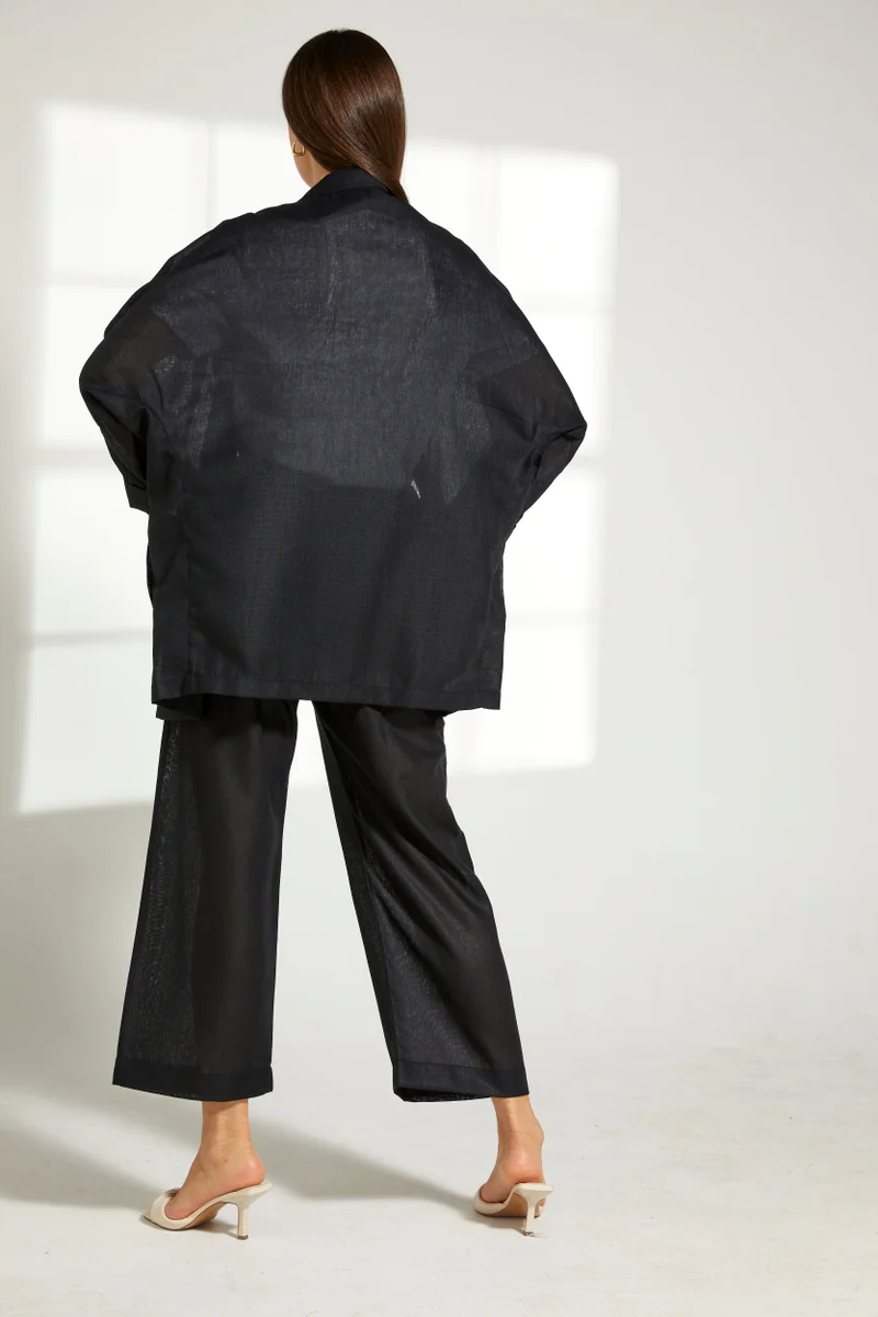 Moistreet Button Down Top & Pants Set