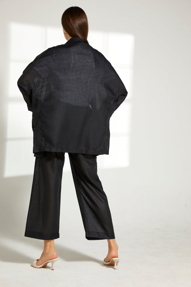 Moistreet Button Down Top & Pants Set - Image 3