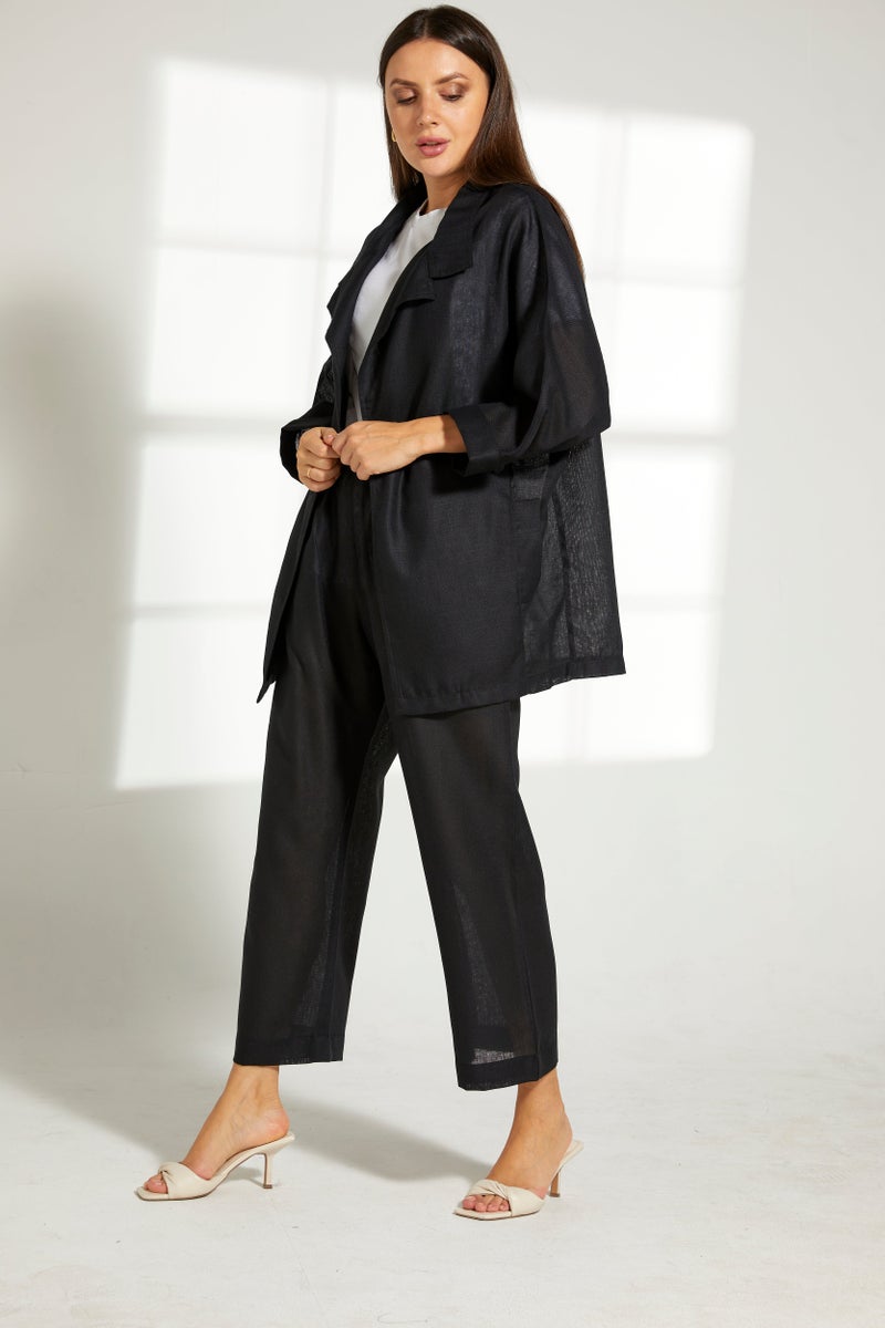 Moistreet Button Down Top & Pants Set - Image 4