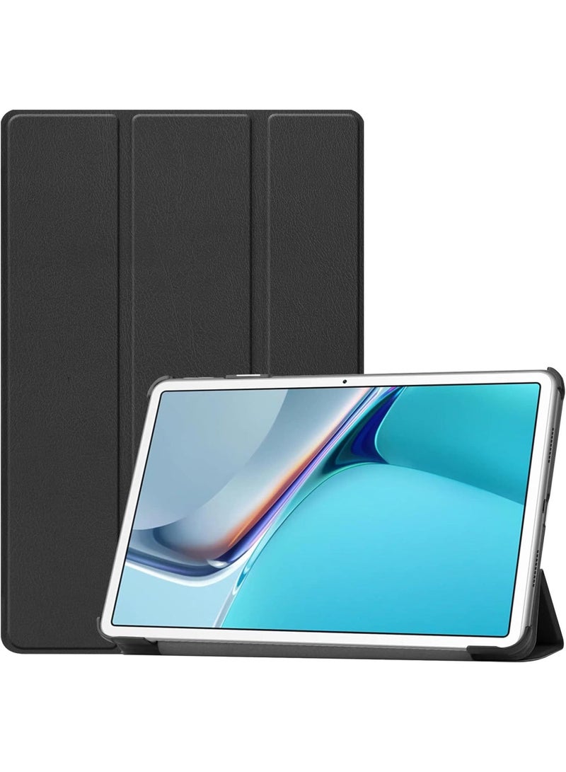 erorex Case for Huawei MatePad 11 2021 Tablet Ultra Slim Lightweight Shell Stand Cover Case Premium Quality PU Leather Case Cover for Huawei MatePad 11 2021 Tablet Black - Image 1