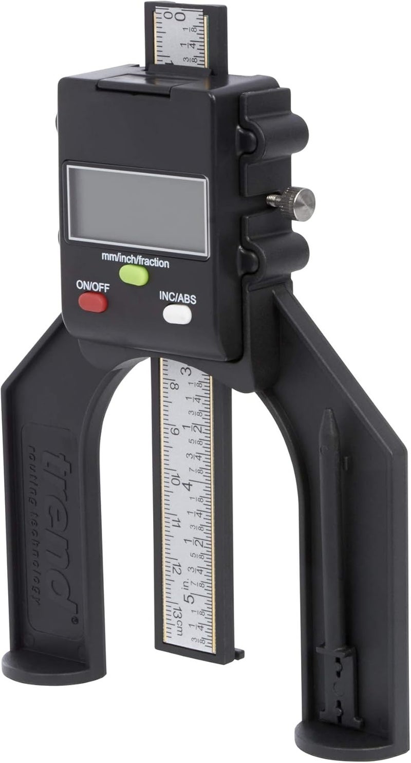 Trend Digital Depth Gauge with 2 23/64 inch Jaw Opening for Precision Rebate and Groove Setting, GAUGE/D60 - Image 2