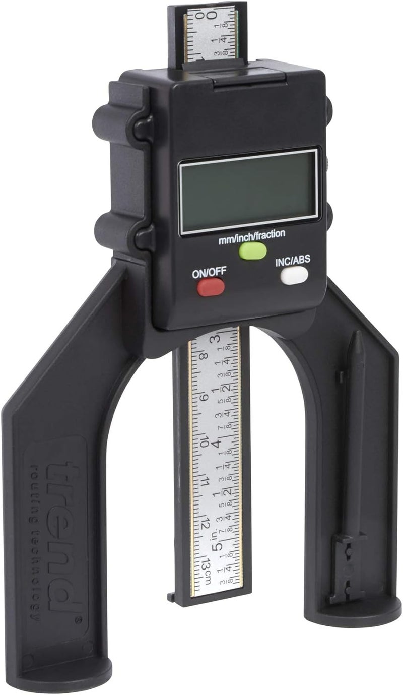 Trend Digital Depth Gauge with 2 23/64 inch Jaw Opening for Precision Rebate and Groove Setting, GAUGE/D60 - Image 3