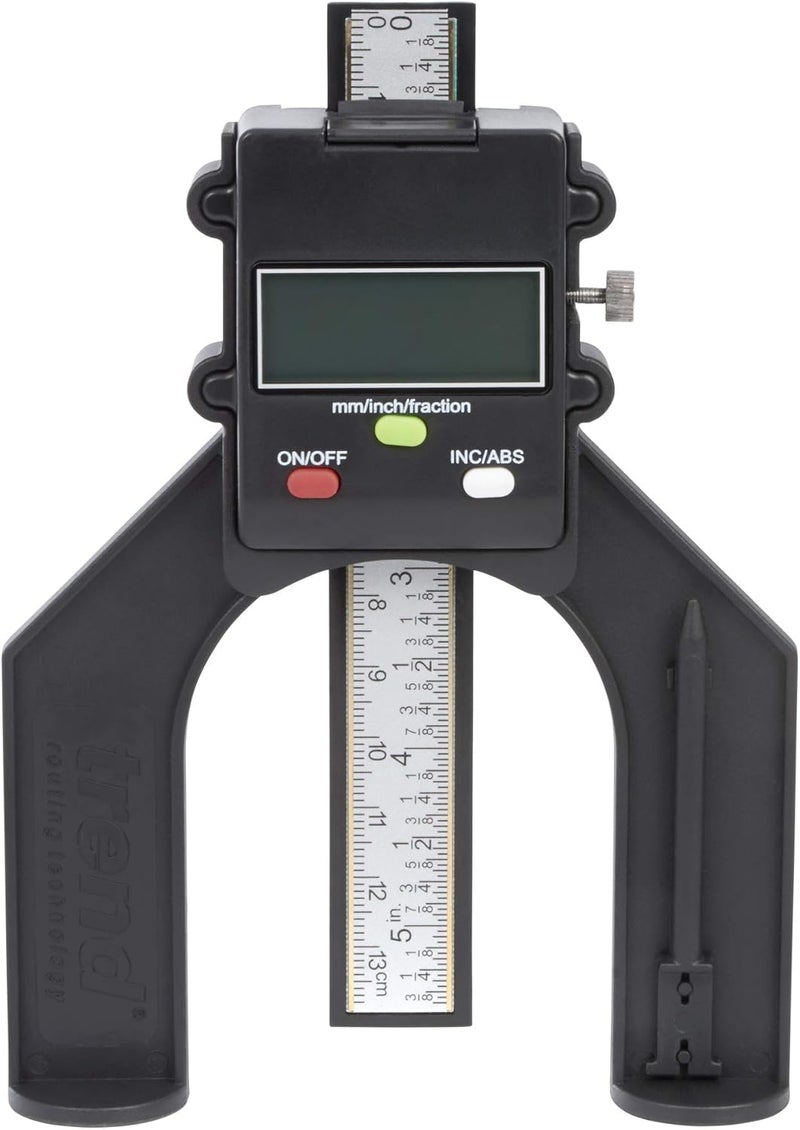 Trend Digital Depth Gauge with 2 23/64 inch Jaw Opening for Precision Rebate and Groove Setting, GAUGE/D60 - Image 1