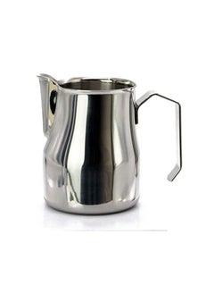 MIBRU Milk Pitcher Frothing Jug for Coffee Latte Art Espresso Steaming Pitchers for Barista 350ml Silver  - Image 2