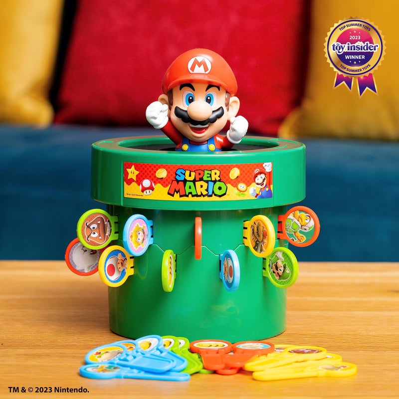 TOMY Pop Up Super Mario Board Game - Family and Preschool Games for Family Game Night - Kids Activities and Super Mario Toys - Girls and Boys Games - 2-4 Players - Ages 4 Years and Up - Image 2