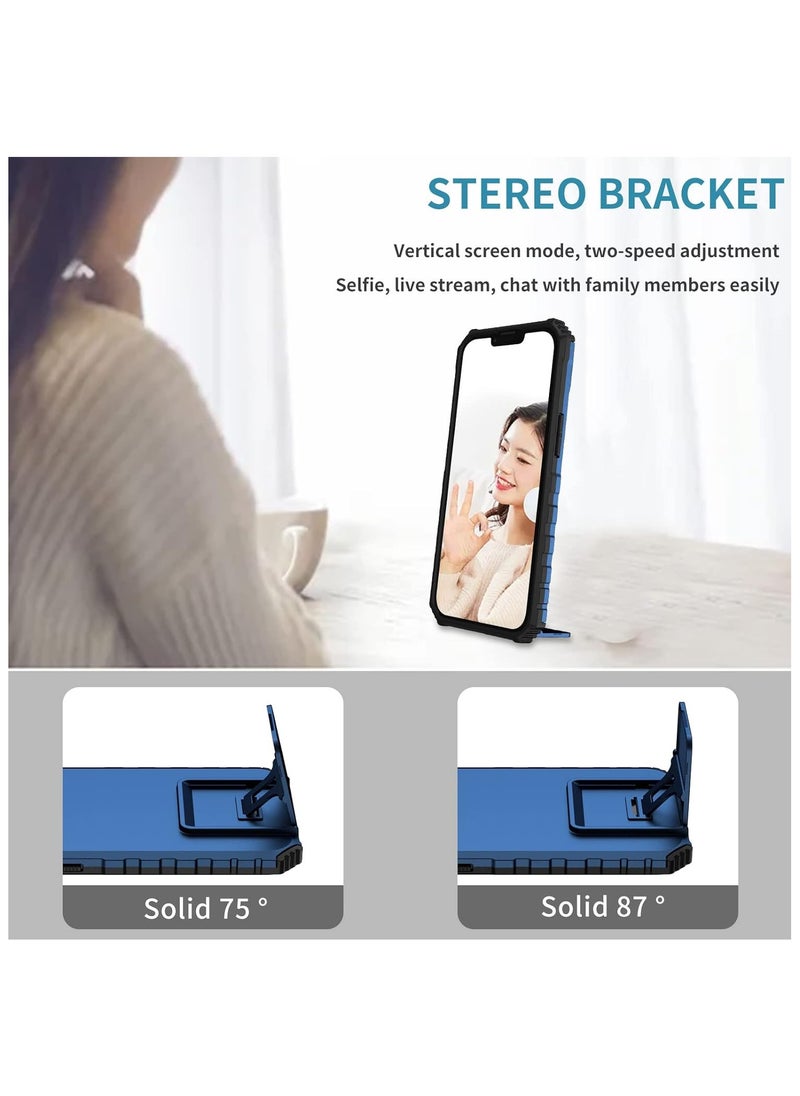 General - Compatible with iPhone 15 Pro Max Slide Camera Case Sliding Lens Cover with Hidden Kickstand 4 Corners Shockproof Heavy Duty Protective Hard PC + Soft TPU - Image 1