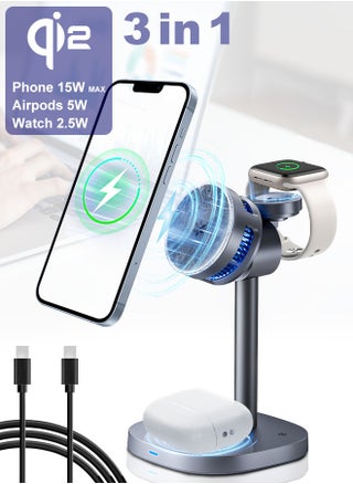 3 in 1 WIreless Charger-Qi2