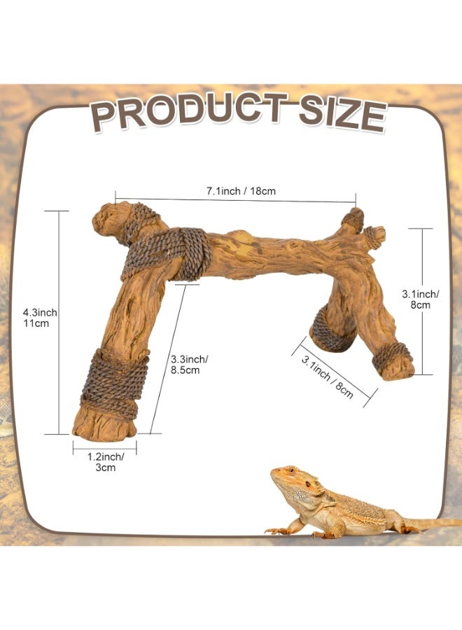 Nomoypet NS-147 Reptile Climbing Tree Branch Decorations – Natural Wood Style Terrarium Ornament for Lizards, Snakes & Small Pets - Image 3