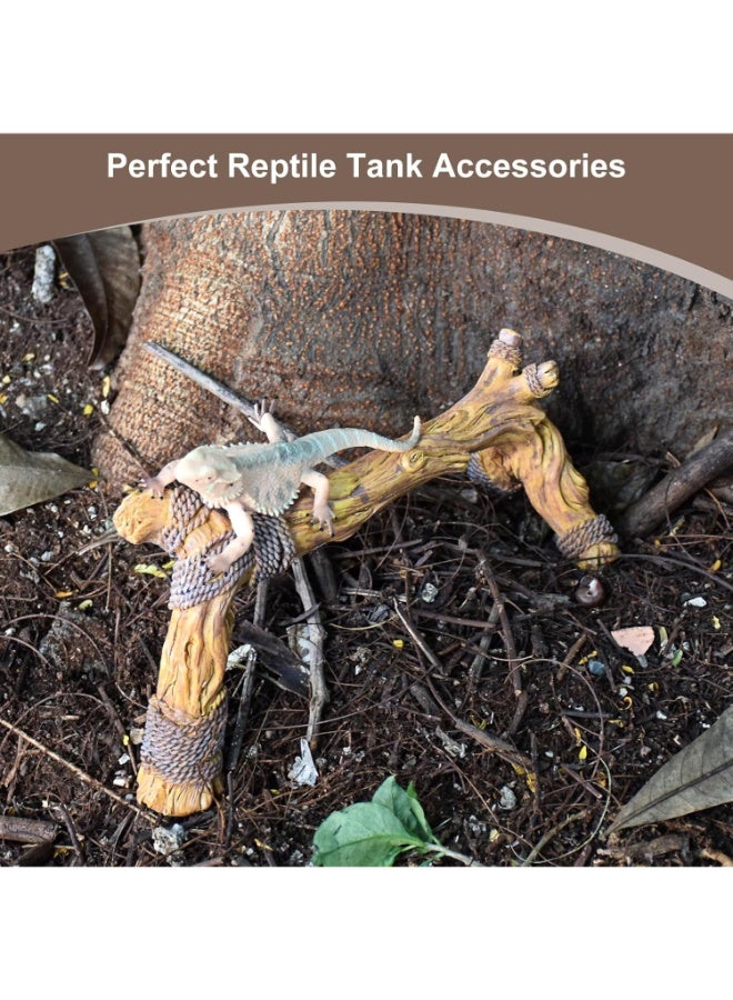 Nomoypet NS-147 Reptile Climbing Tree Branch Decorations – Natural Wood Style Terrarium Ornament for Lizards, Snakes & Small Pets - Image 4
