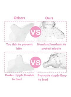HY Nipple Shield,Premium Contact Nippleshield, Assist Perfect for Nursing Mothers with Inverted & Sore Nipple with Carrying Case for Breastfeeding Mothers, Non-Toxic, Made Without BPA  - Image 4