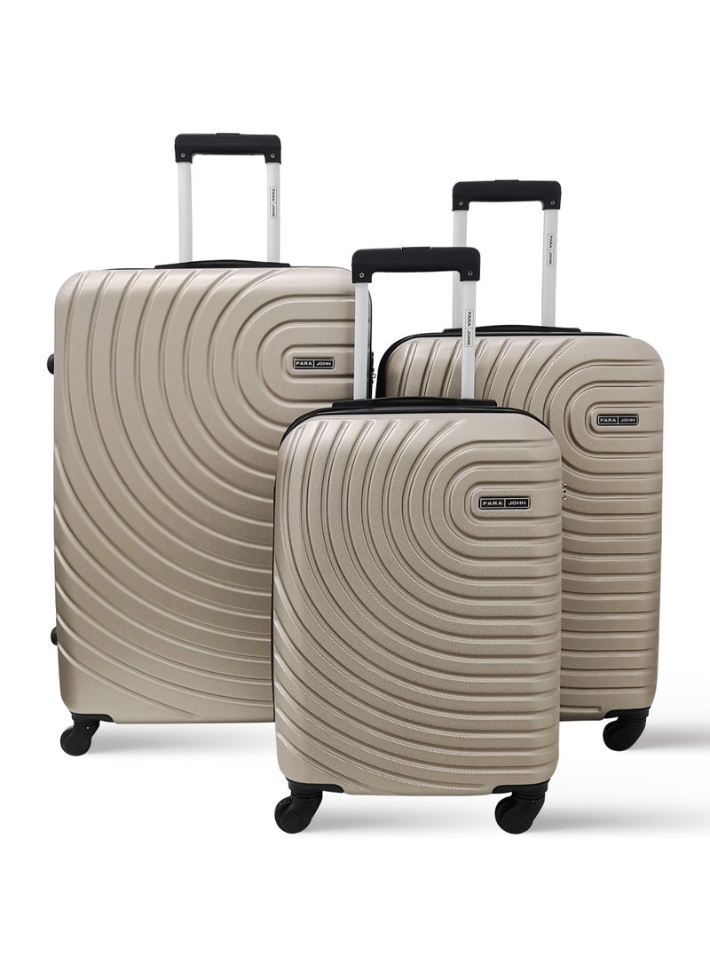 Spiral Set of 3 ABS Hard Case Luggage Trolley Bag with 4 Spinner Wheels & Lock – Gold (Small, Medium & Large) - pzsku/ZEF79533439AF0CB3C62CZ/45/_/1705557499/72d6df1b-824e-468d-99d2-1dd4fedddc55