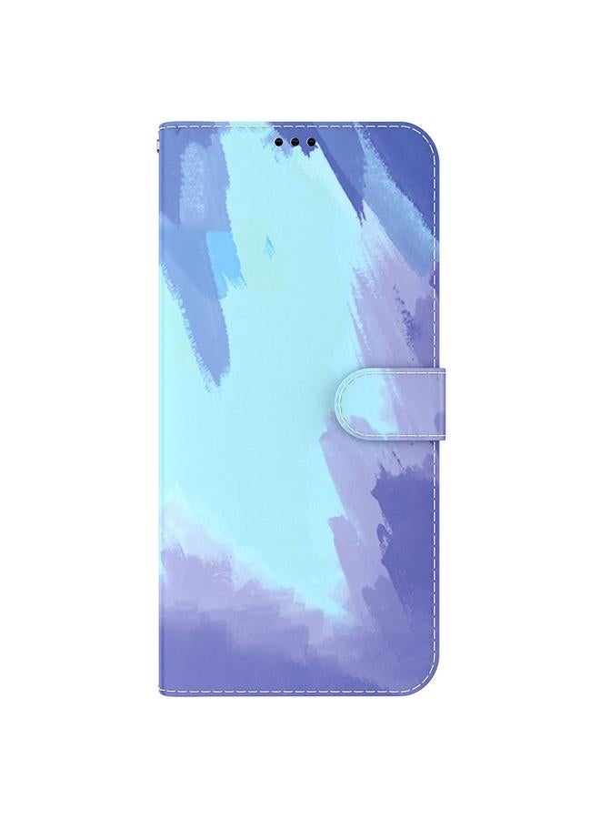 اس-توب جراب هاتف Infinix Hot 20i مصنوع من الجلد بنمط ألوان مائية - Image 2