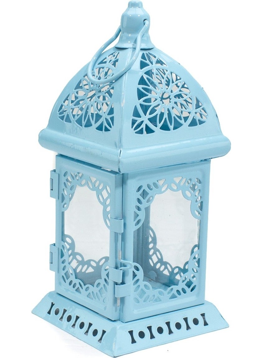 Lantern Type Metal Candle Holder Turquoise + Candle Gift - pzsku/ZEF796740EFE7796787F5Z/45/_/1731845975/ca7fd48e-aff3-4959-97a8-b61a29ec0993