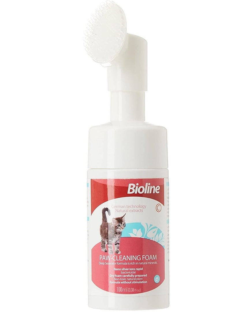 Bioline رغوة تنظيف مخالب بيولين للحيوانات الأليفة 100 مل - Image 1