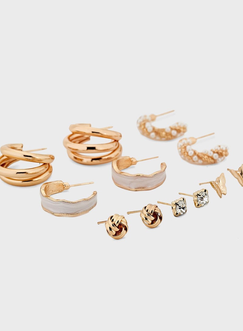 ايلا مجموعة اقراط (6 ازواج) - Image 3