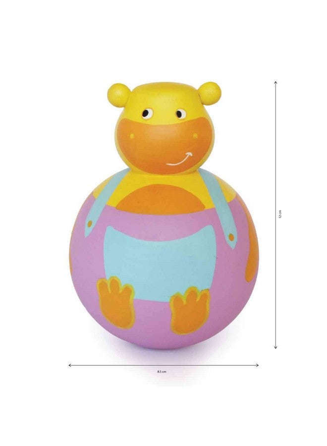 Shumee Wooden Wobbly Roly Poly Toy- Hippo (1 Years+) | Multicolor | 100% Natural | Non-Toxic | Child Safe Paints | No Plastic | No Batteries | Sensory Toy - Image 5