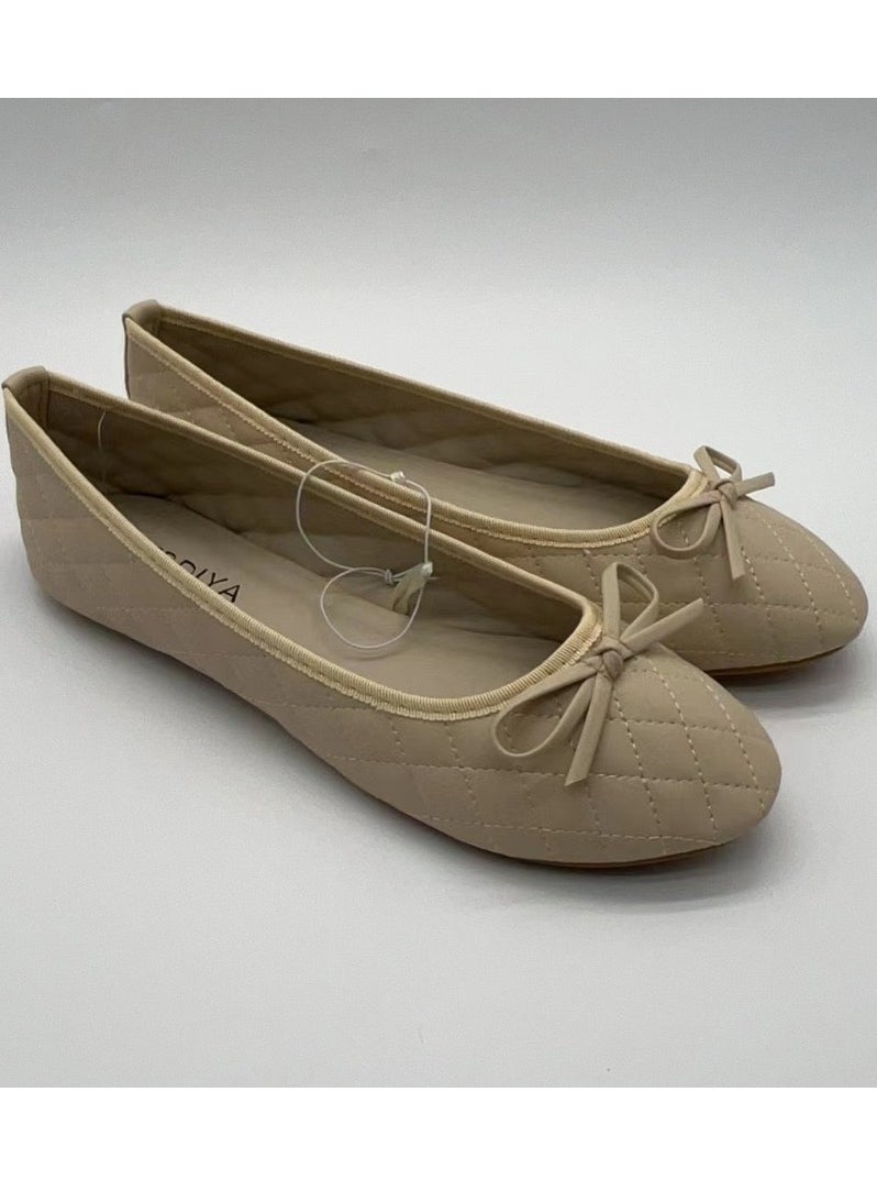 Generic Women's Round Toe Ballet Flats Soft Faux Leather Bow Knot Casual Women's  flat Shoes  - Image 1