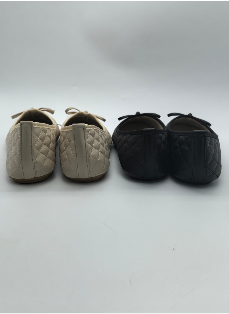 Generic Women's Round Toe Ballet Flats Soft Faux Leather Bow Knot Casual Women's  flat Shoes  - Image 3
