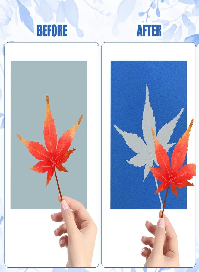 XIHIRCD 32 Sheets A6 Solar Printing Paper, 4.7 x 10.5 cm Cyanotypic Paper with Acrylic Panel High Photosensitivity Paper for Printing and Drawing Solar Art for DIY Crafts Projects - Image 4