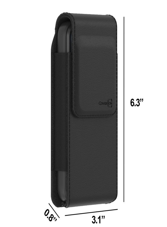 كفر أون جراب CoverON لهواتف Google Pixel 10 و9 Pro و8a و8 و7a و6a و5 و4، جراب هاتف محمول بمشبك حزام وإغلاق مغناطيسي، جراب جلدي عمودي للحمل (يناسب Otterbox أو أي جراب آخر) - Image 5