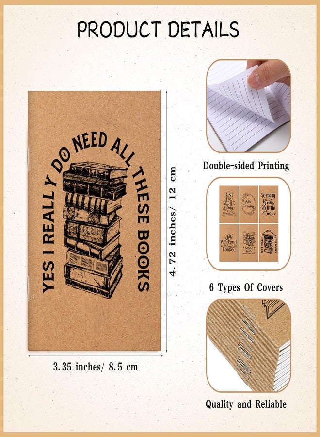 Supervitae 48 Set Book Lover Gift Book Club Reading Journal Inspirational Bookish Notebook with Motivational Bamboo Pens Librarian Appreciation Gift for Women Bookworm Teacher Student Office Writers - Image 2