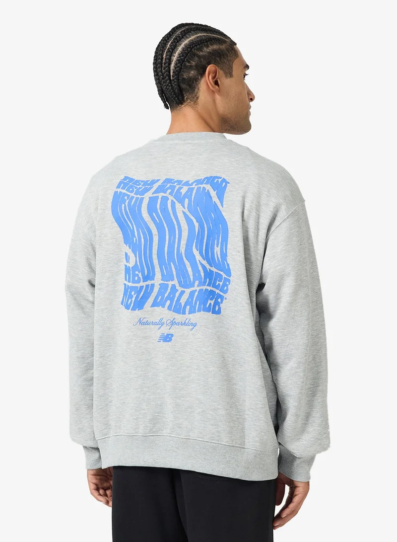 New Balance Wavey Graphic  Sweatshirt