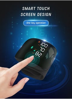 RedMapleTEK Wrist Blood Pressure Monitor LED Display, Touch Screen Wrist Blood Pressure Detector, Reading Memory Wrist Blood Pressure Monitor with Storage Box (Black)  - Image 3