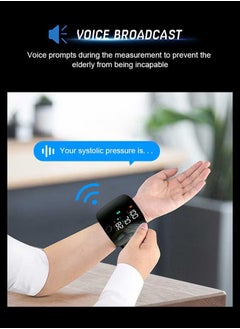 RedMapleTEK Wrist Blood Pressure Monitor LED Display, Touch Screen Wrist Blood Pressure Detector, Reading Memory Wrist Blood Pressure Monitor with Storage Box (Black)  - Image 4