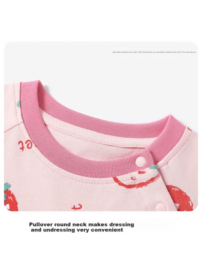 Tinsino Kids One-piece Pajamas Baby Romper Boys And Girls Homewear Toddler Clothing Colorful Letters - Image 4