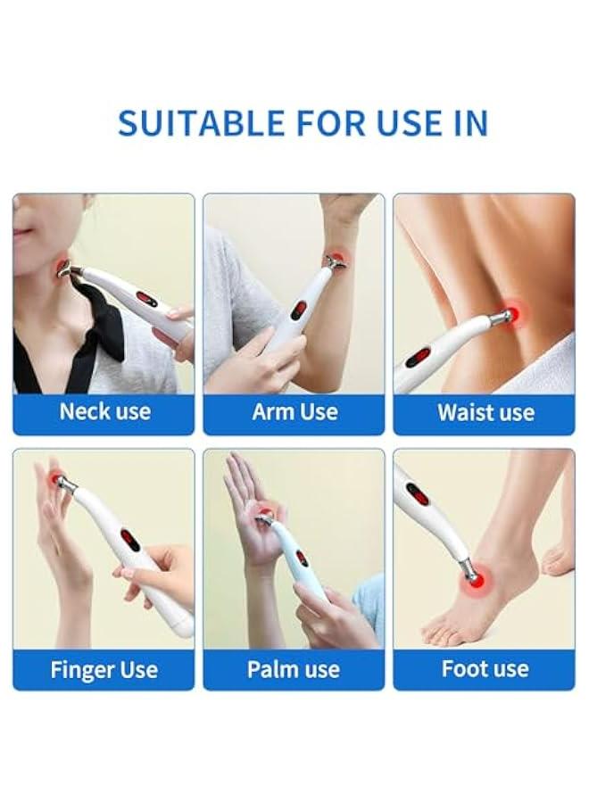 Loquat 5-in-1 Electronic Acupuncture Pen for Pain Relief Therapy - USB Meridian Energy Pulse Massager as Gifts for Men  Women - Image 4