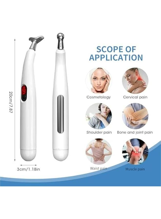 Loquat 5-in-1 Electronic Acupuncture Pen for Pain Relief Therapy - USB Meridian Energy Pulse Massager as Gifts for Men  Women - Image 2