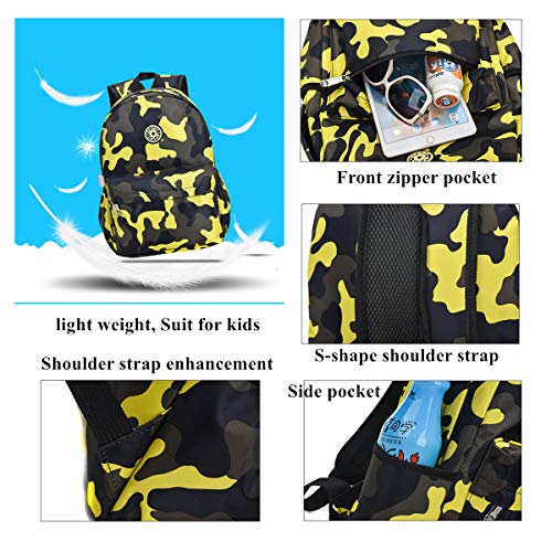 VIDOSCLA Mini Camouflage Backpacks for Nursery School, Toddler Kindergarten Boys Bookbag for Kids - Image 5