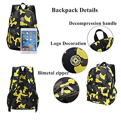 VIDOSCLA Mini Camouflage Backpacks for Nursery School, Toddler Kindergarten Boys Bookbag for Kids - Image 3