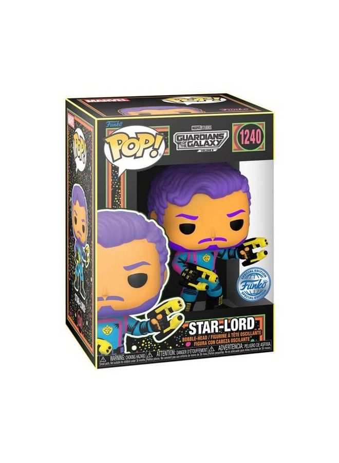 Funko Pop Blacklight StarLord Marvel Guardians Of The Galaxy Vol 3 Exclusive - Image 1