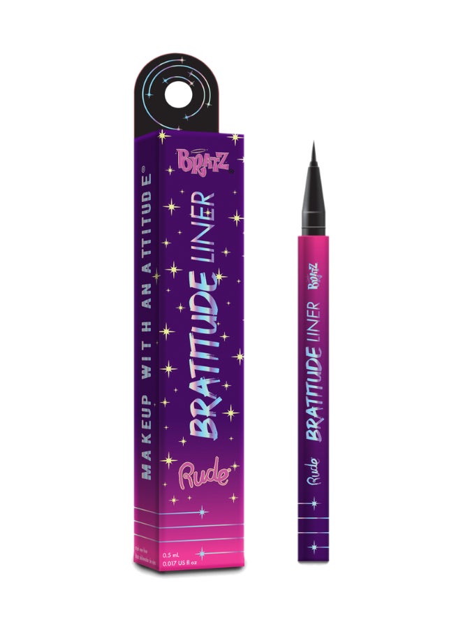 Rude Bratz Bratitude Liner - Jet Black  - Image 1