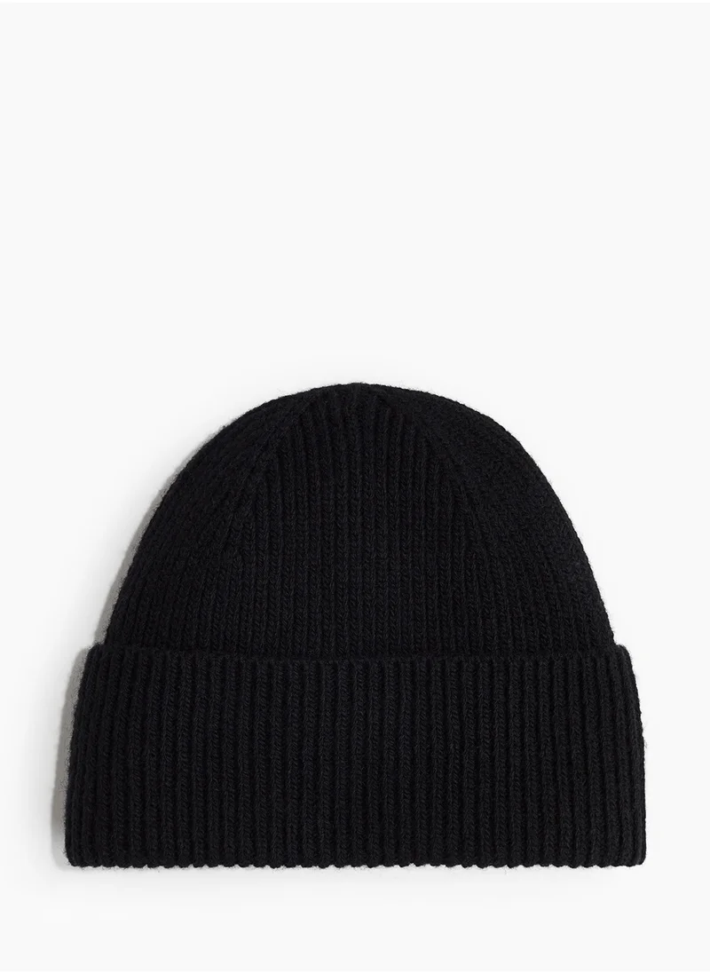 اتش اند ام Rib-Knit Wool-Blend Hat